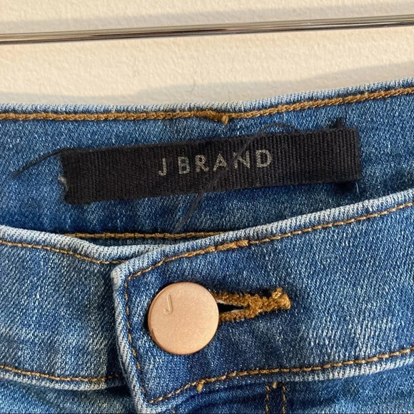 J BRAND Sz 32 Teagan High Rise Straight Leg Mid Wash Jeans - Picture 3 of 12